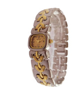 Elegance in Time, Gold- & Silver-Plated Square Ladies Watch W1501LC010A