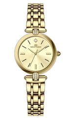 Western Gold Elegance Ladies Watch | Crystal Accents (W3624LGP100J)