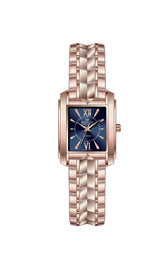 Elegance in Time, Rose-Plated Square Ladies Watch A7052LPP010D