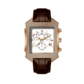 Western Men's Luxury Chronograph Watch – Brown Leather Strap