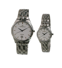 Luxury Couple Watches in Stainless Steel with Sapphire Crystal With White Dial