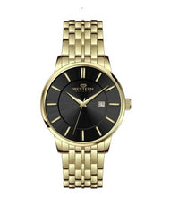 Gents Golden Bracelet Watch for Men – Black Dial