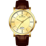 Men's Analog Leather Casual Watch Amico Ssries