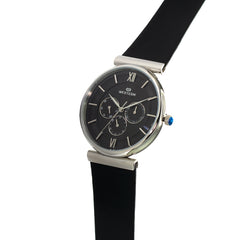 Men's Quartz Analogue Multifunction Leather Strap Watch