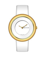 Linda Series white Leather Strap Ladies Watch