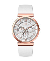 Men's Quartz Analogue Multifunction Leather Strap Watch