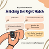 How to select the right watch online?