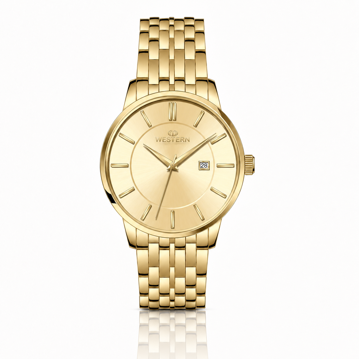 Men’s Elegant Bracelet Watch with Date Display