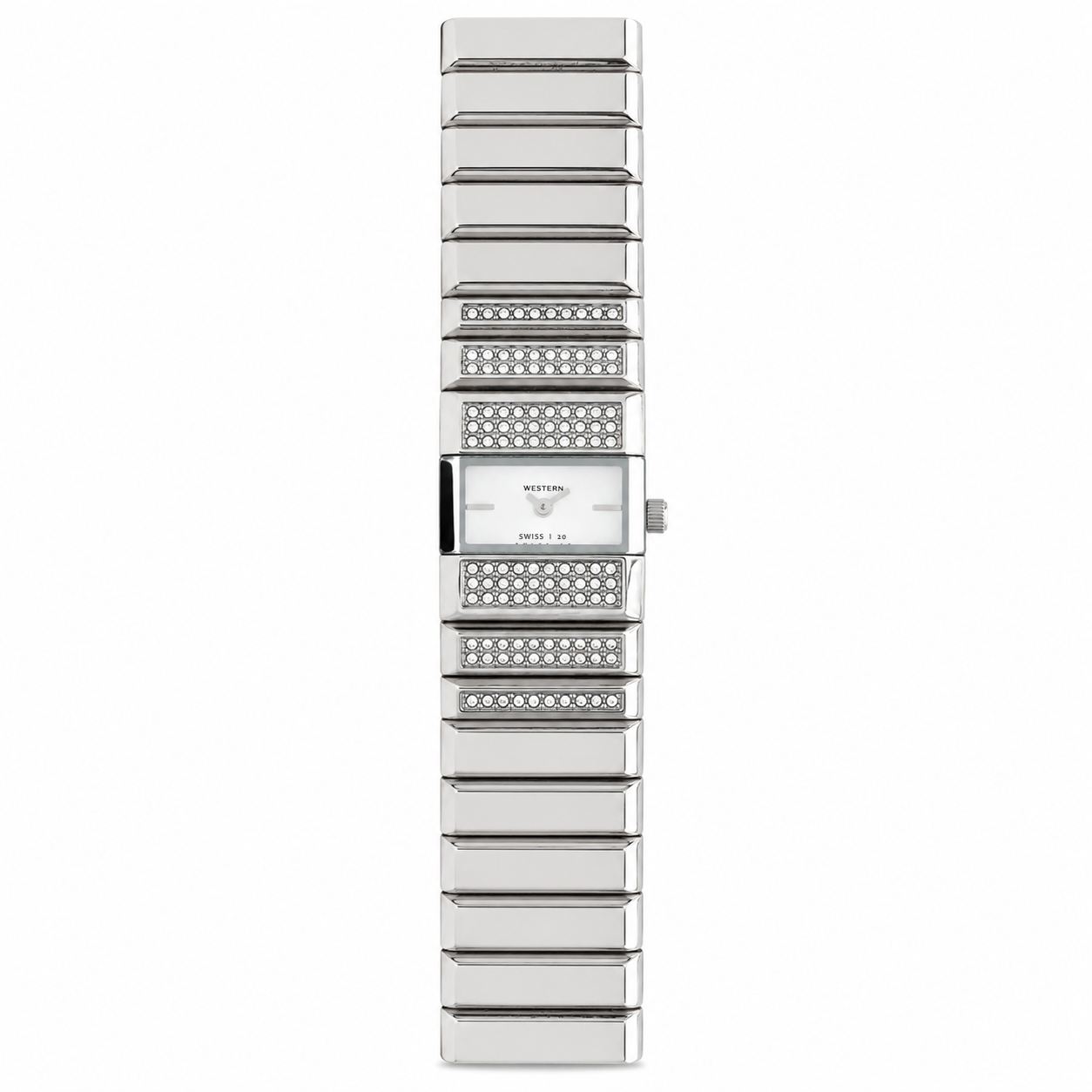 Quartz Analogue Stainless Steel Rectangle Bracelet Ladies Watch