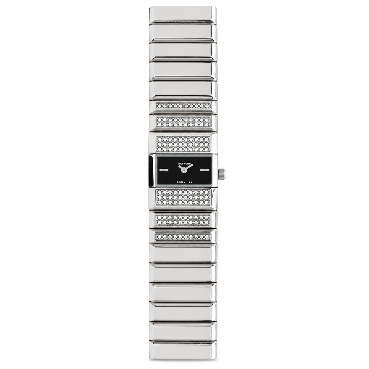 Quartz Analogue Stainless Steel Rectangle Bracelet Ladies Watch
