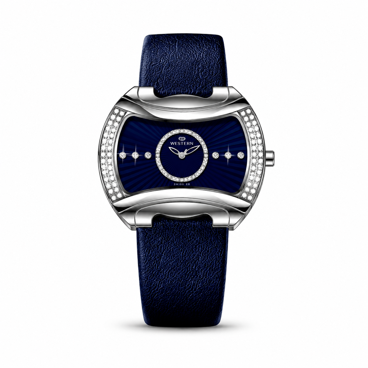 Elegant Women’s Quartz Analogue Watch with Genuine Leather Strap