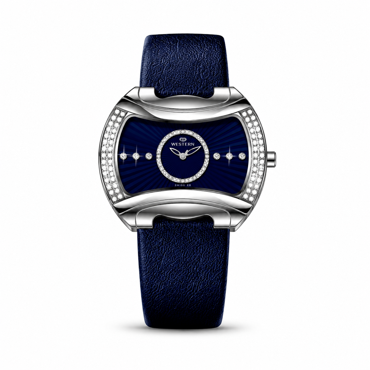 Elegant Women’s Quartz Analogue Watch with Genuine Leather Strap