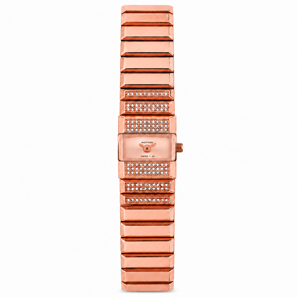Quartz Analogue Stainless Steel Rectangle Bracelet Ladies Watch