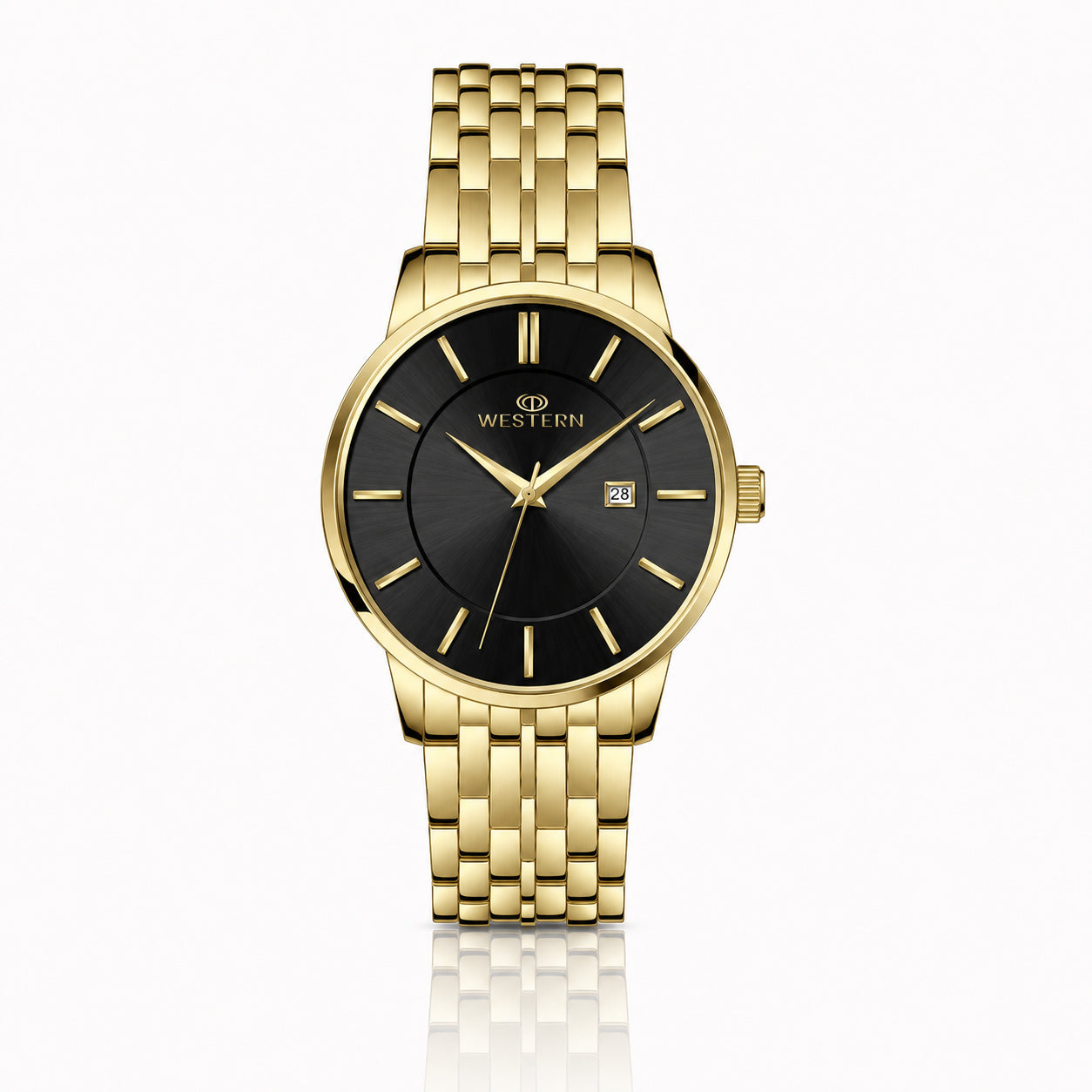 Men’s Elegant Bracelet Watch with Date Display