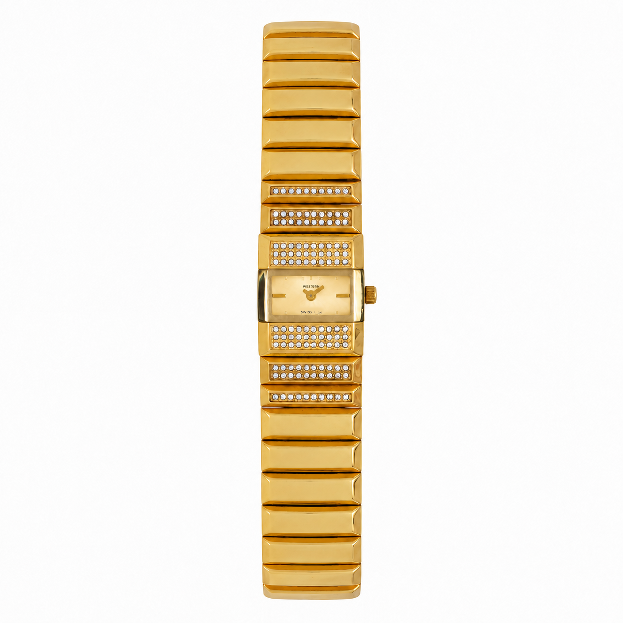 Quartz Analogue Stainless Steel Rectangle Bracelet Ladies Watch