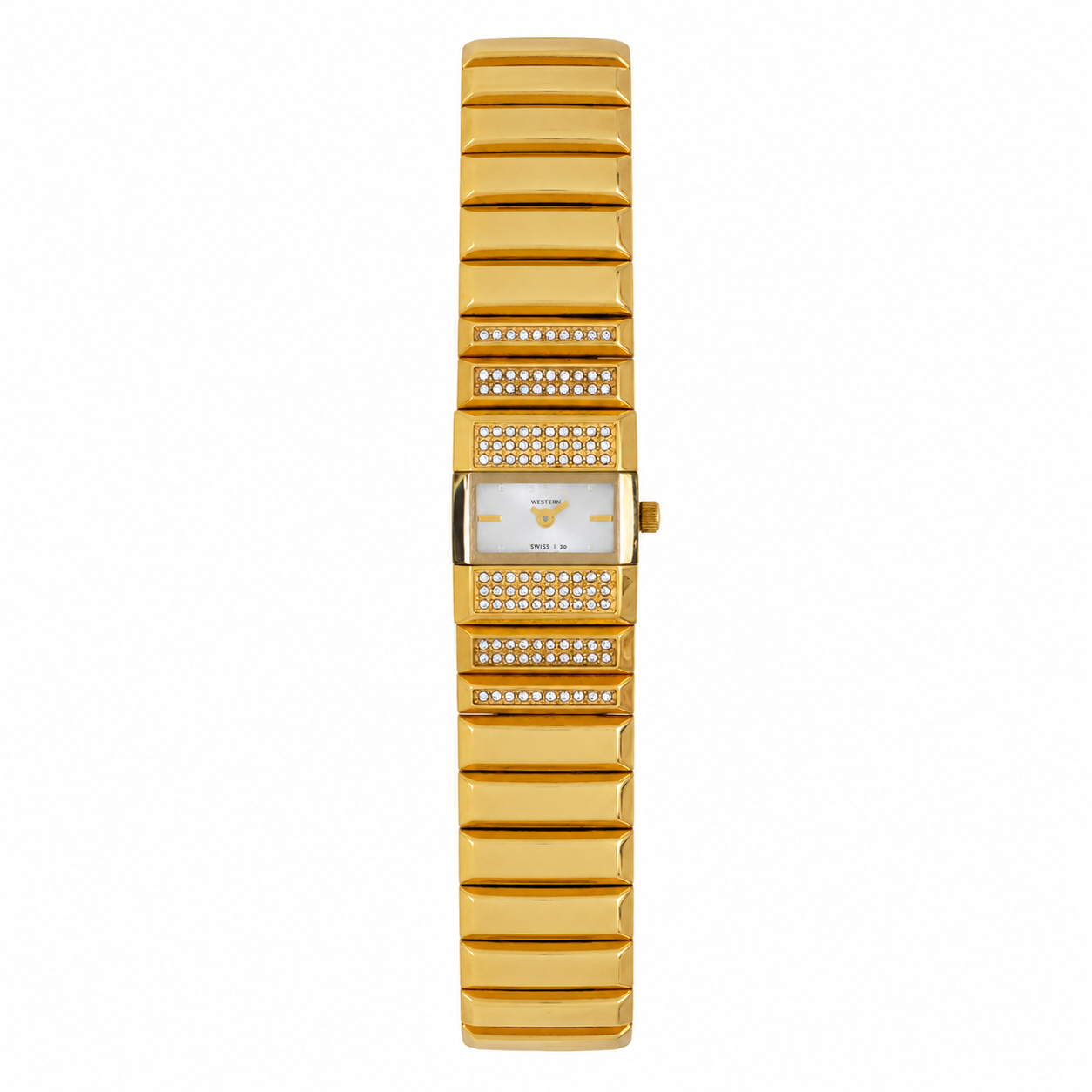 Quartz Analogue Stainless Steel Rectangle Bracelet Ladies Watch