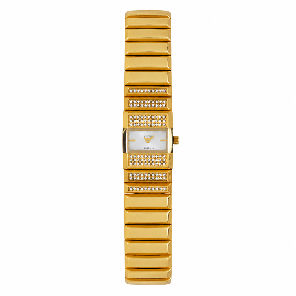 Quartz Analogue Stainless Steel Rectangle Bracelet Ladies Watch