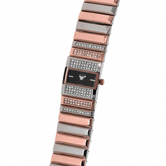 Quartz Analogue Stainless Steel Rectangle Bracelet Ladies Watch