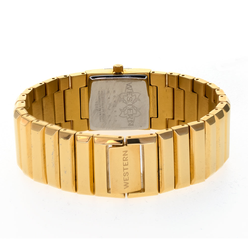 Quartz Analogue Stainless Steel Rectangle Bracelet Ladies Watch