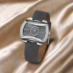 Elegant Women’s Quartz Analogue Watch with Genuine Leather Strap