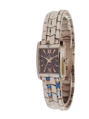 Elegance in Time, Rose-Plated Square Ladies Watch A7052LST010C