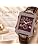 Western Men's Luxury Chronograph Watch – Brown Leather Strap
