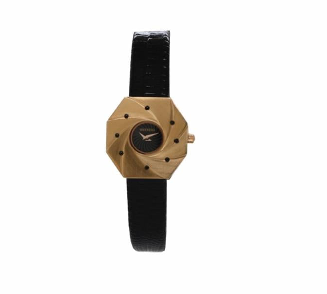 Elegant Quartz Analogue Ladies Watch with Leather Strap