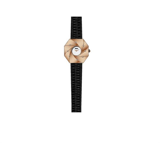 Elegant Quartz Analogue Ladies Watch with Leather Strap