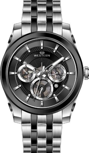 Men's Quartz Analogue Stainless-Steel Bracelet Multifunction Watch