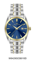 Western Moments Men's Two-Tone Gold & Stainless-Steel Blue Dial Watch | W6429GCB010D