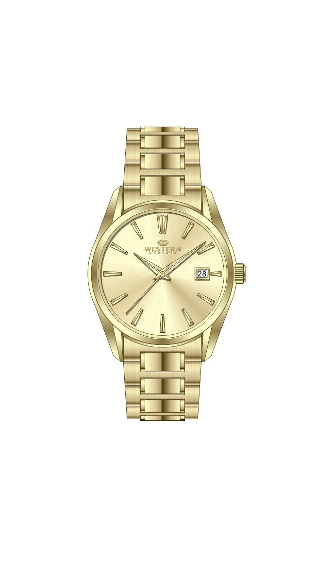 Western Ladies Bracelet Watch with Date Display | Elegant Women's Watch UAE