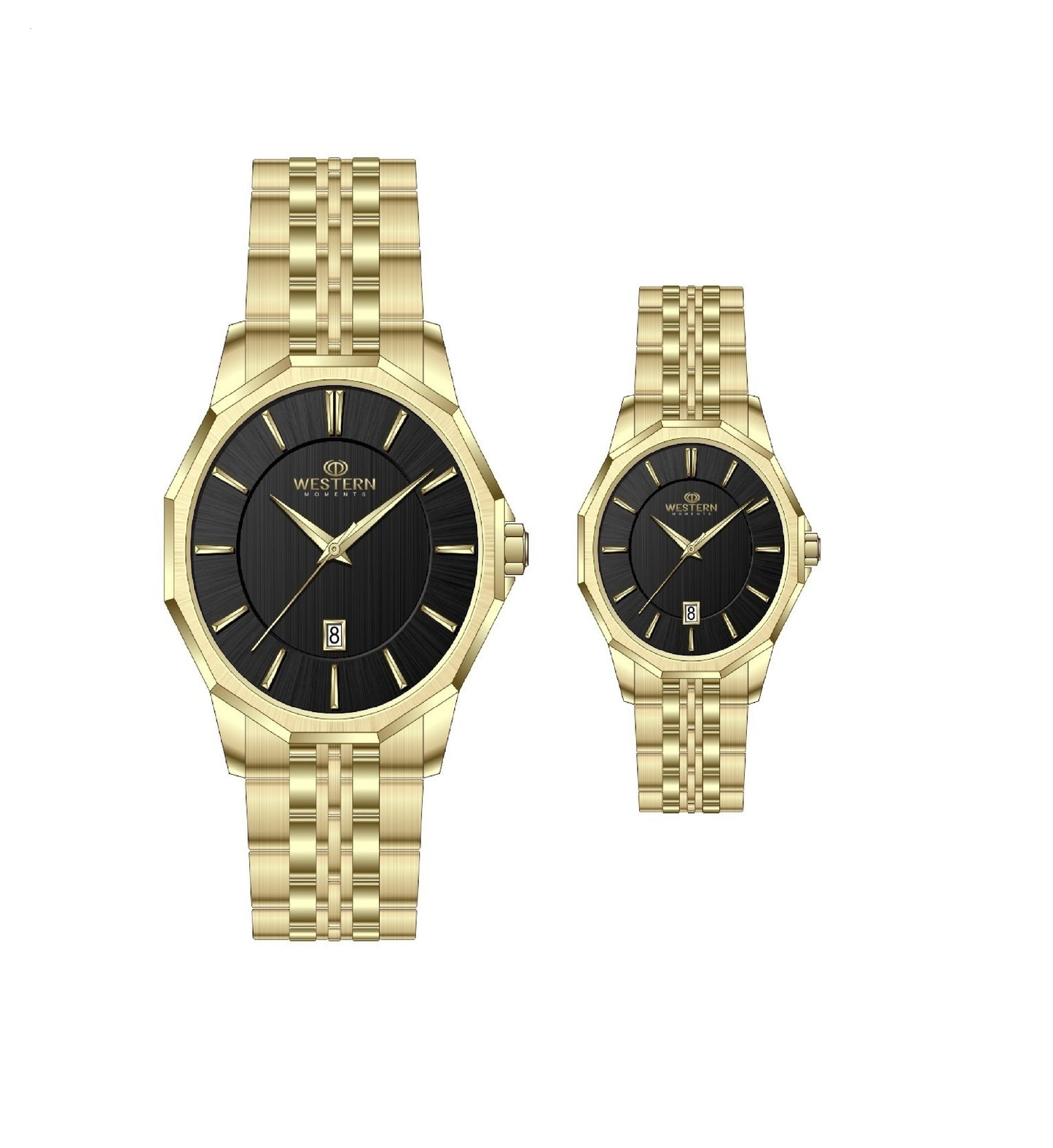 Matching Analog Wrist Watches for Couple