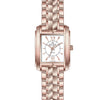 Elegance in Time, Rose-Plated Square Ladies Watch A7052LPP010A