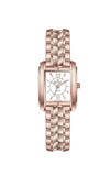 Elegance in Time, Rose-Plated Square Ladies Watch A7052LPP010A