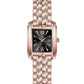 Elegance in Time, Rose-Plated Square Ladies Watch A7052LPP010C