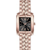 Elegance in Time, Rose-Plated Square Ladies Watch A7052LPP010C