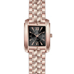 Elegance in Time, Rose-Plated Square Ladies Watch A7052LPP010C