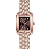 Elegance in Time, Rose-Plated Square Ladies Watch A7052LPP010Q