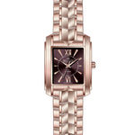 Elegance in Time, Rose-Plated Square Ladies Watch A7052LPP010Q