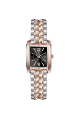 Elegance in Time, Rose-Plated Square Ladies Watch A7052LPS010C