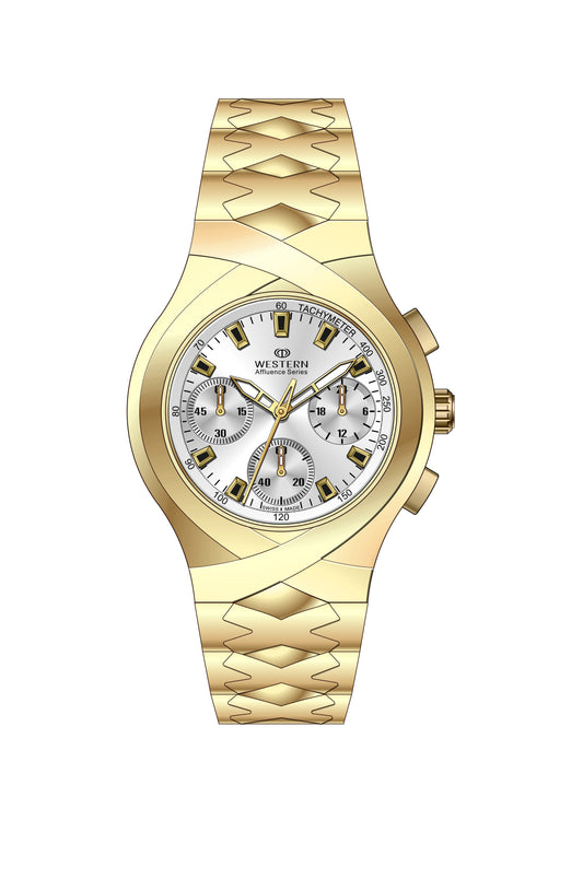 Exclusive Men's Chronograph Watch with Stainless Steel Bracelet