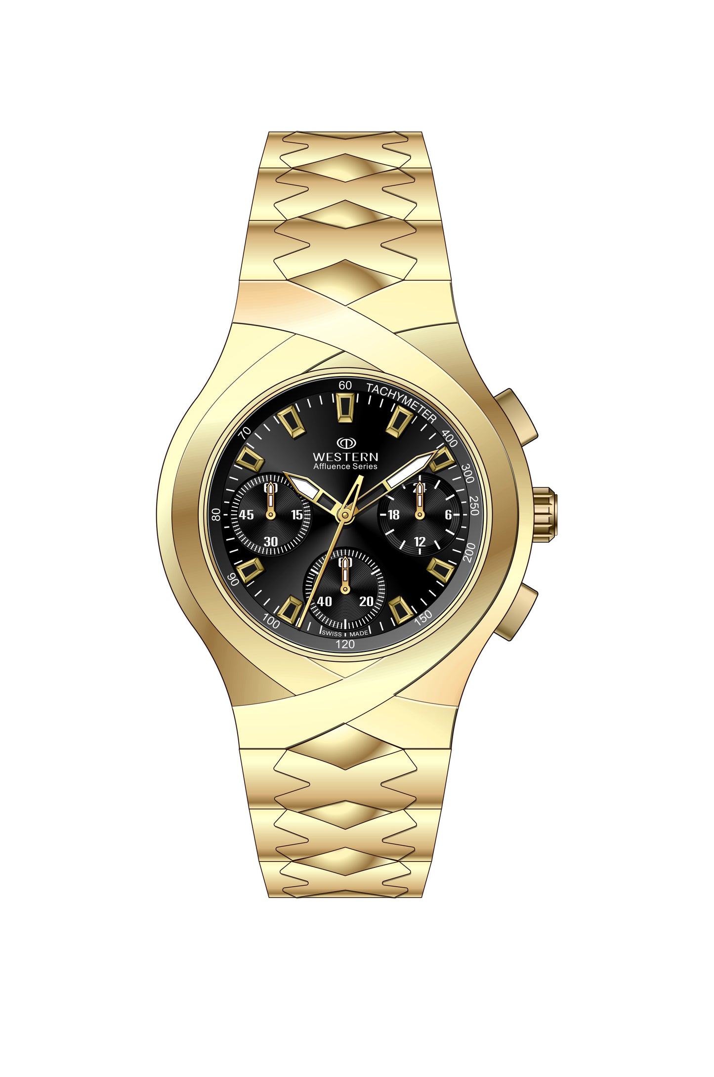 Exclusive Men's Chronograph Watch with Stainless Steel Bracelet