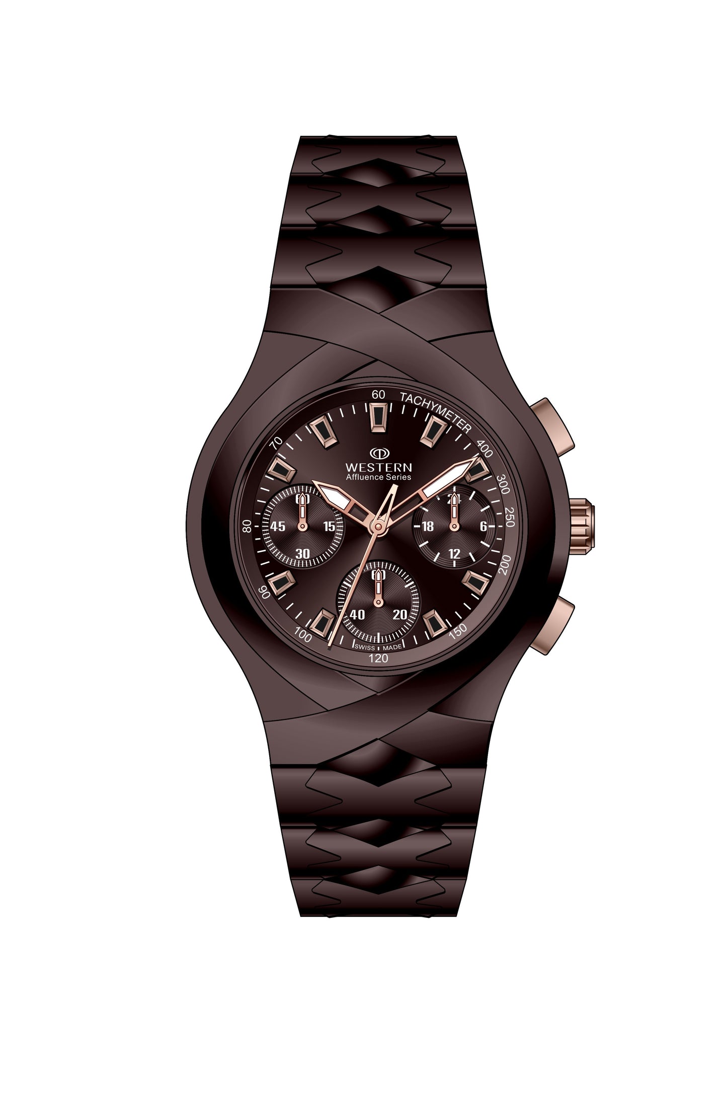 Exclusive Men's Chronograph Watch with Stainless Steel Bracelet