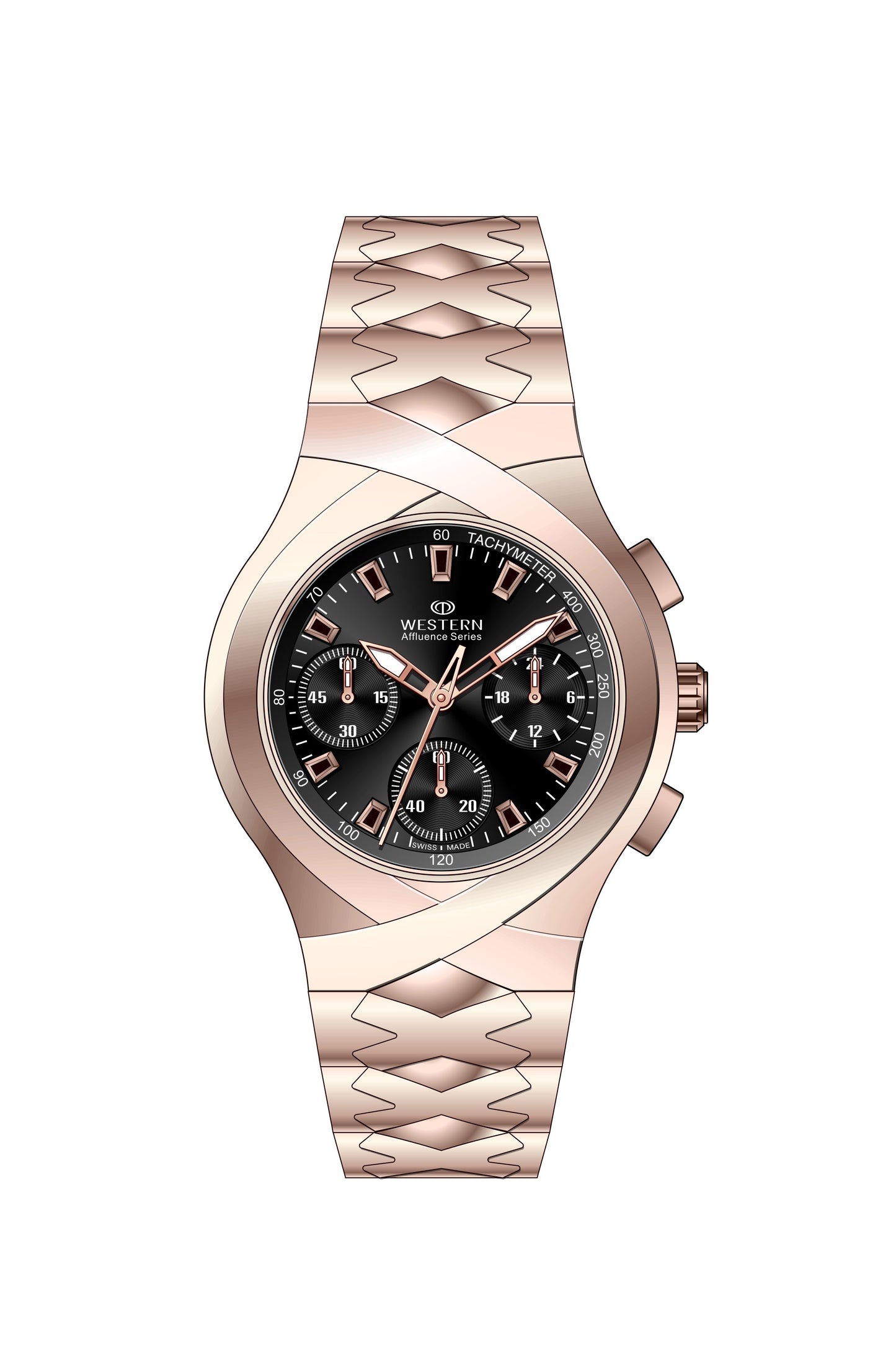 Exclusive Men's Chronograph Watch with Stainless Steel Bracelet