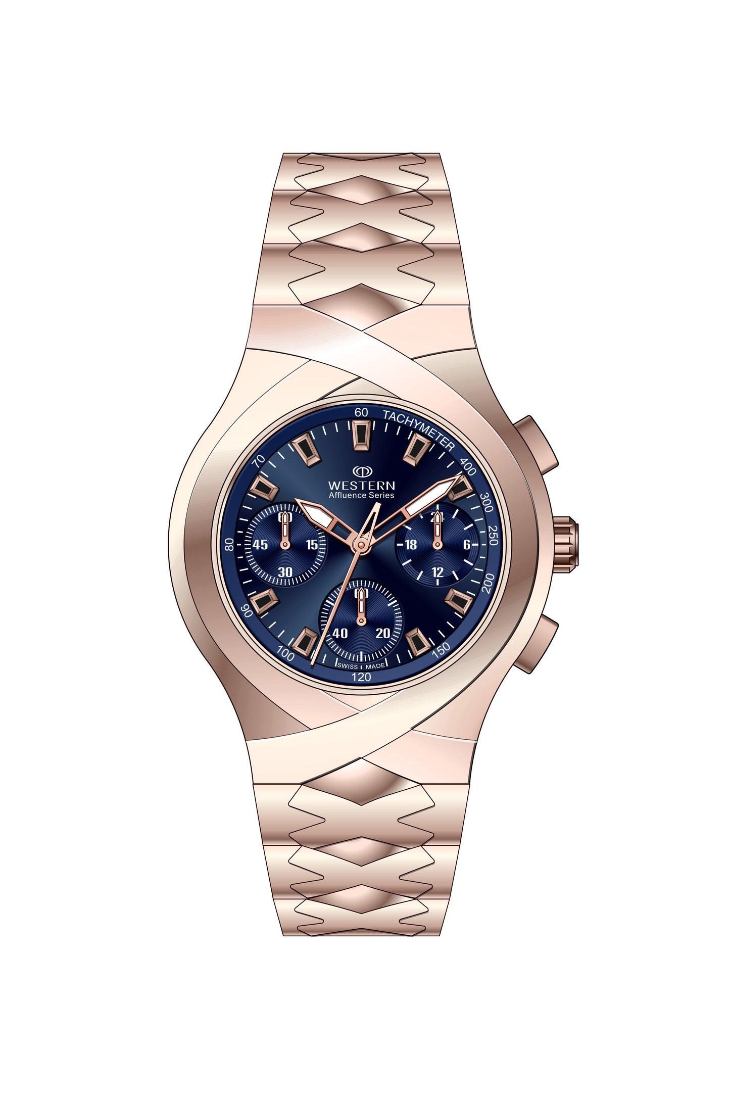 Exclusive Men's Chronograph Watch with Stainless Steel Bracelet