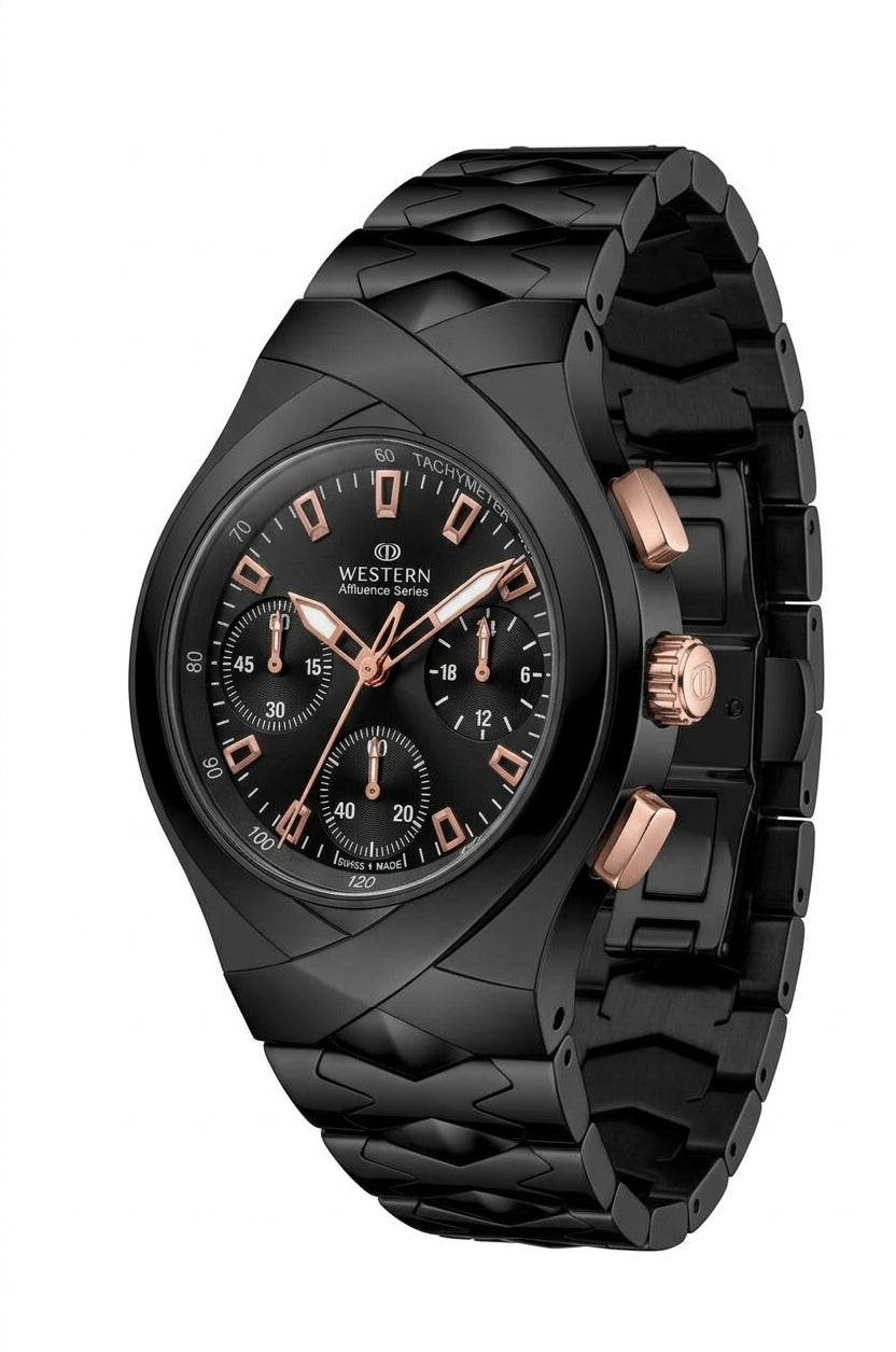 Exclusive Men's Chronograph Watch with Stainless Steel Bracelet