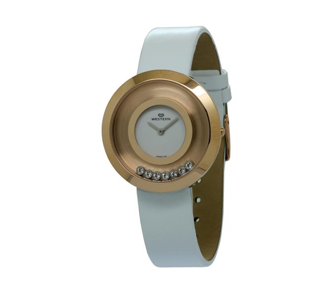 Quartz Analogue Leather Strap Ladies Watch W8122LPP-A