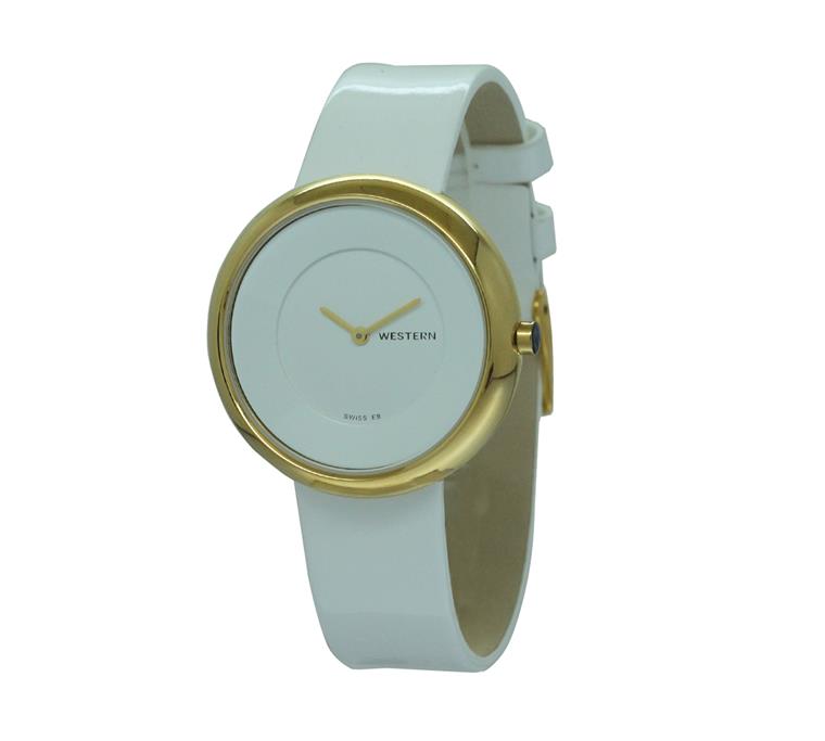 Ladies' Strap Watch with Orange Strap Dial Stylish Trendy