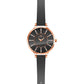 Elegant Ladies' Analogue Quartz Watch | Black Dial & Leather Strap | Timeless Style