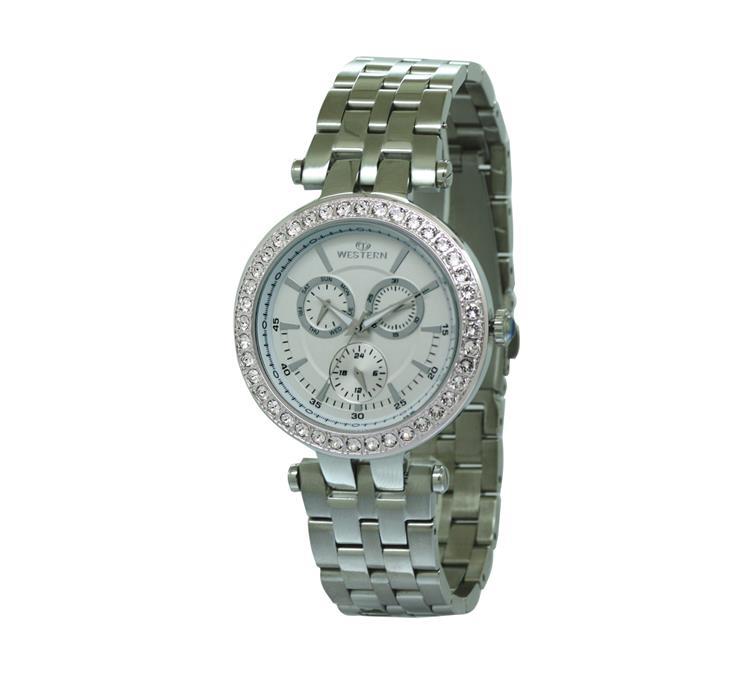 Women's Multifunction Stainless Steel Band Watch